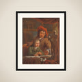 The Drawing Lesson framed
