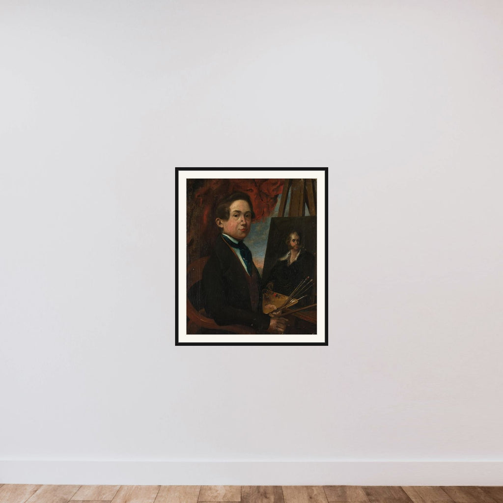 Self Portrait framed — shown to scale