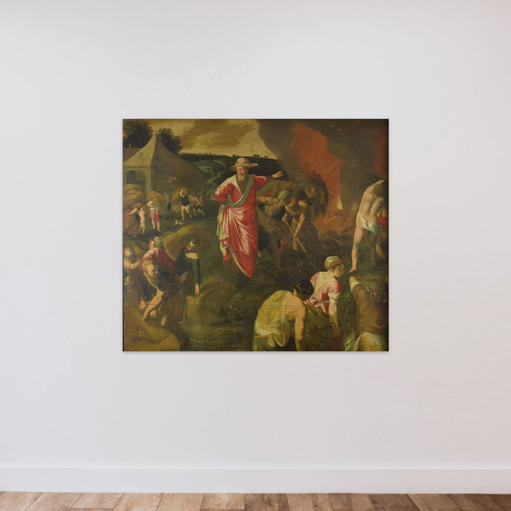 Parable of the Weeds among the Wheat unframed — shown to scale