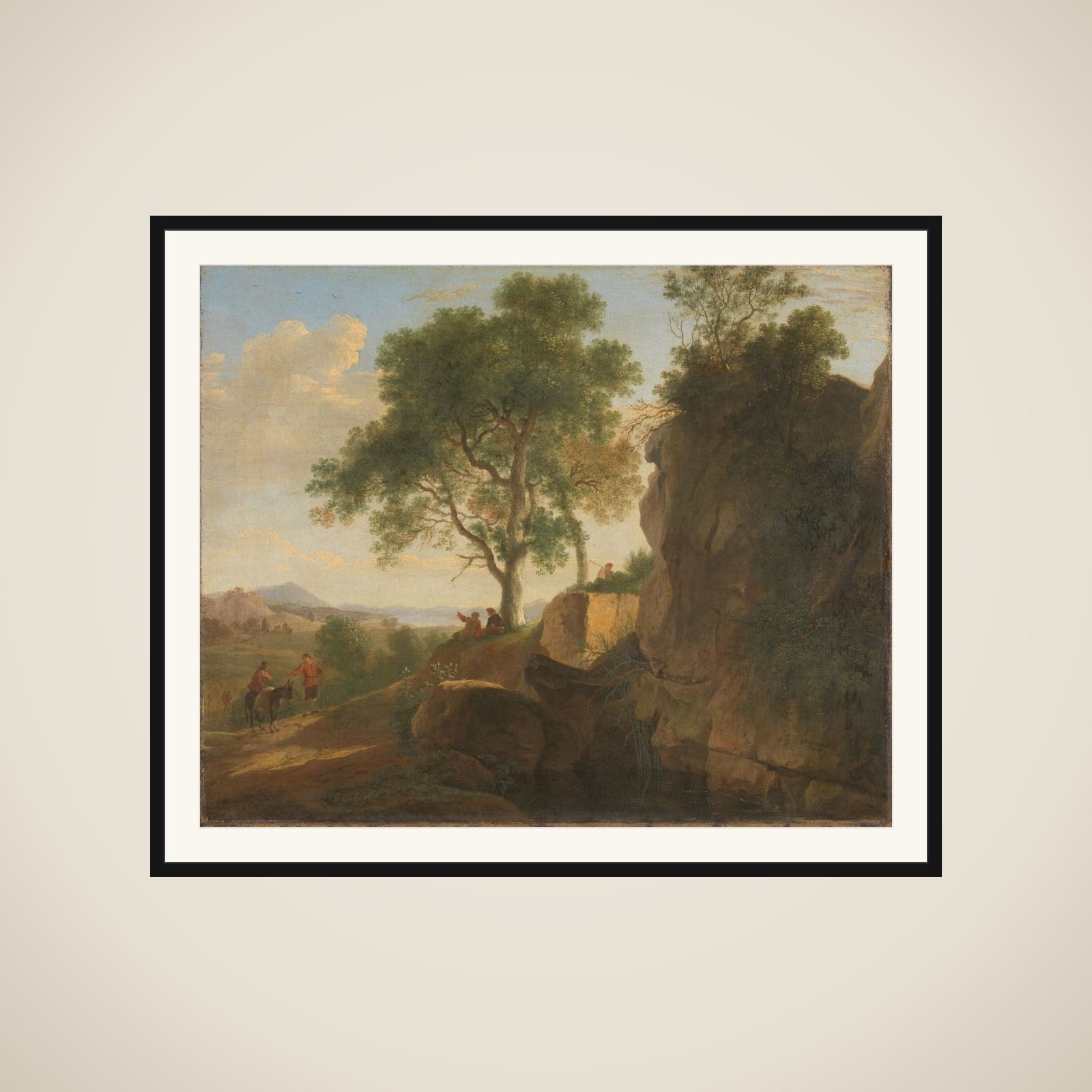 Italian landscape framed