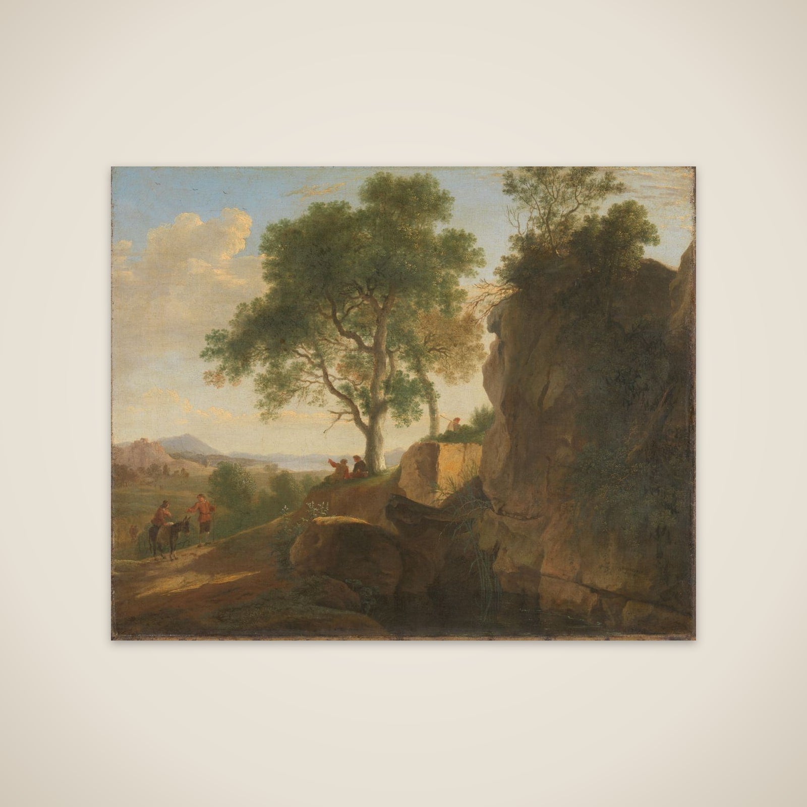 Italian landscape unframed print