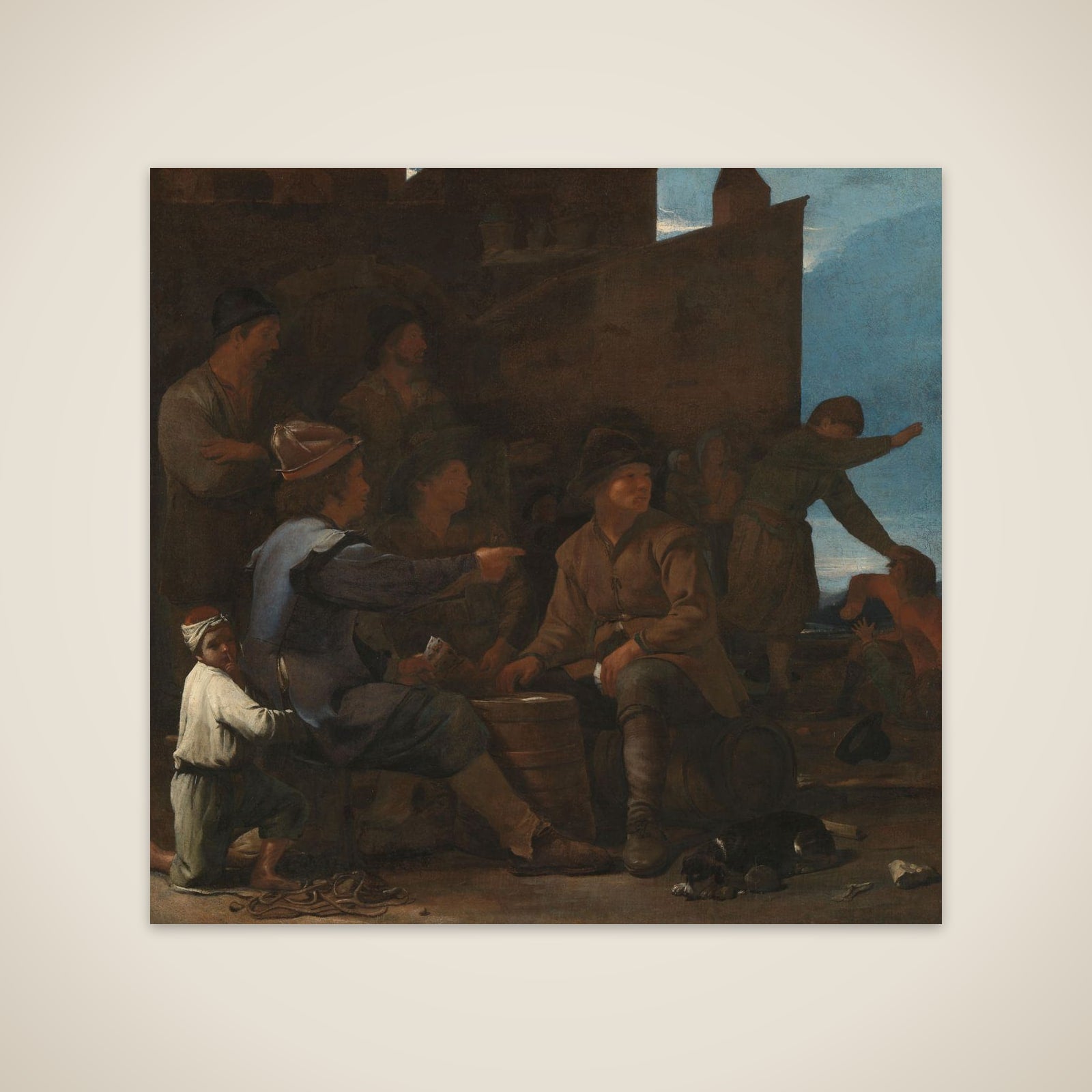 The Card Players unframed print