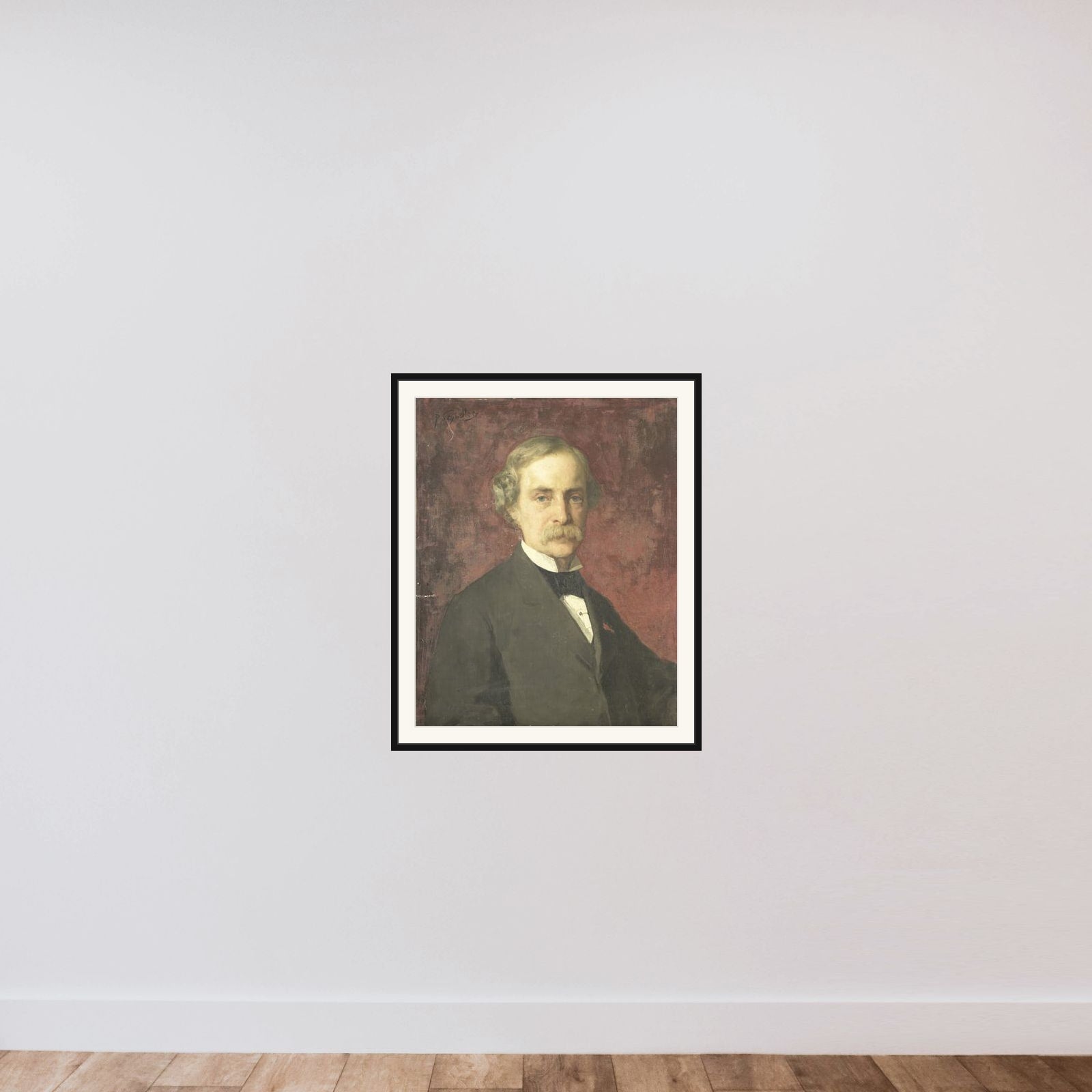 Johann Wilhelm Kaiser (1813-1900). Graficus, directeur van de Graveerschool en van het Rijksmuseum framed — shown to scale