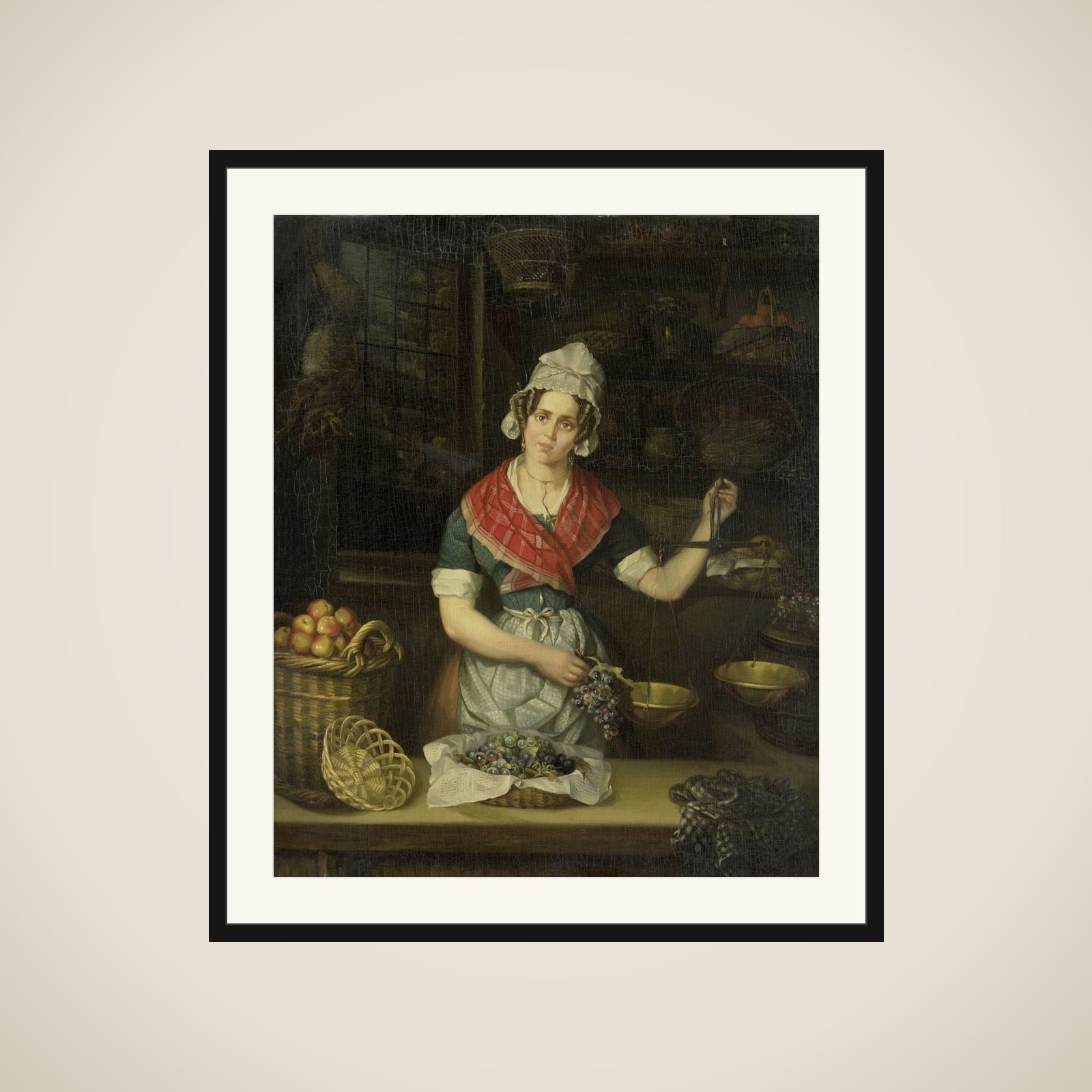 Fruit Seller framed