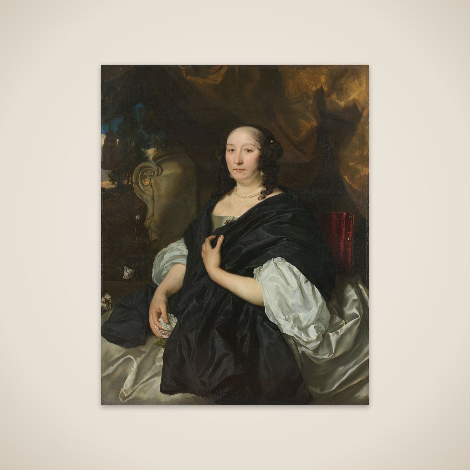 Catharina van der Voort (1622-74). Second wife of Pieter de la Court unframed print