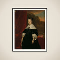 Portrait of Machtelt Bas (?-1681) framed