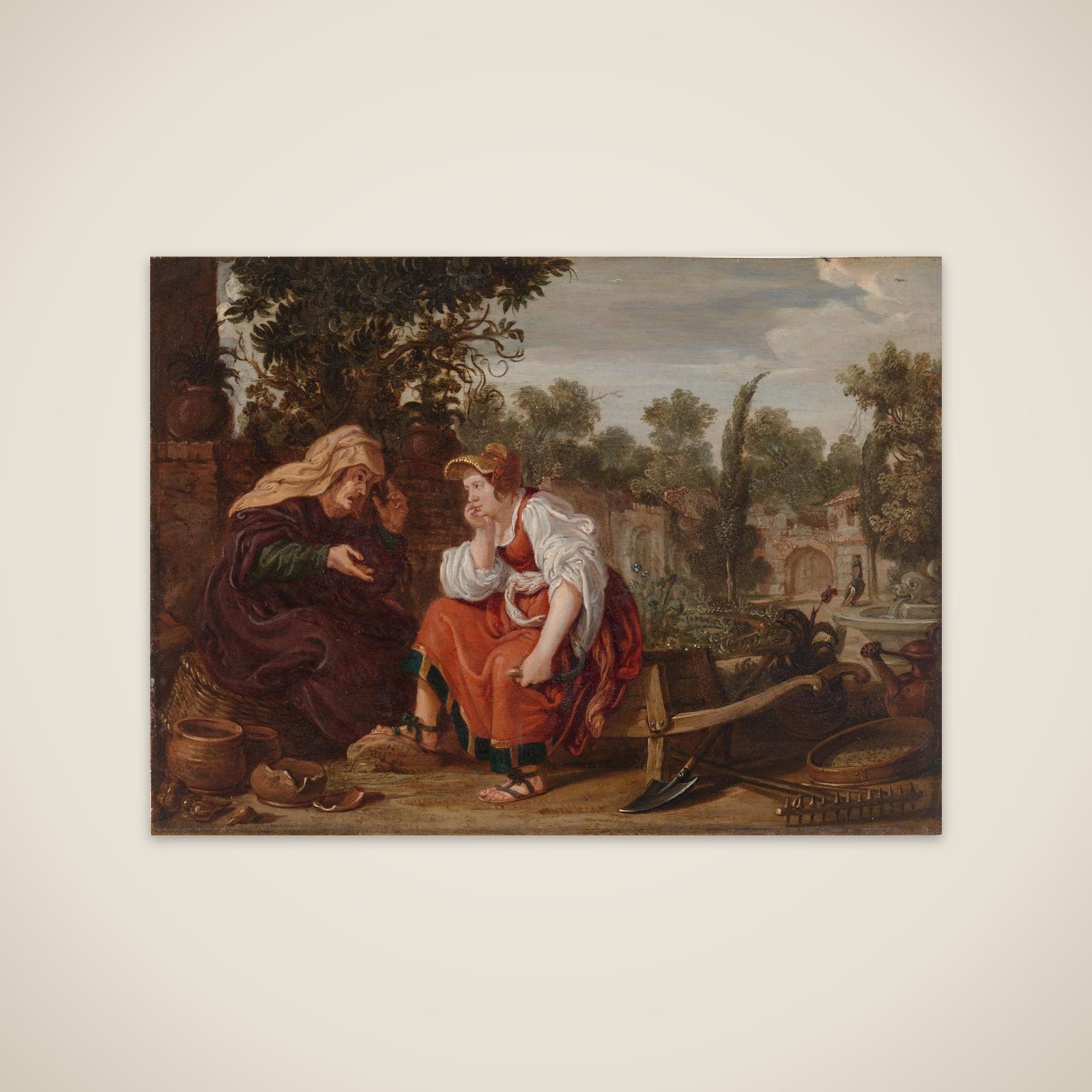 Vertumnus and Pomona unframed print