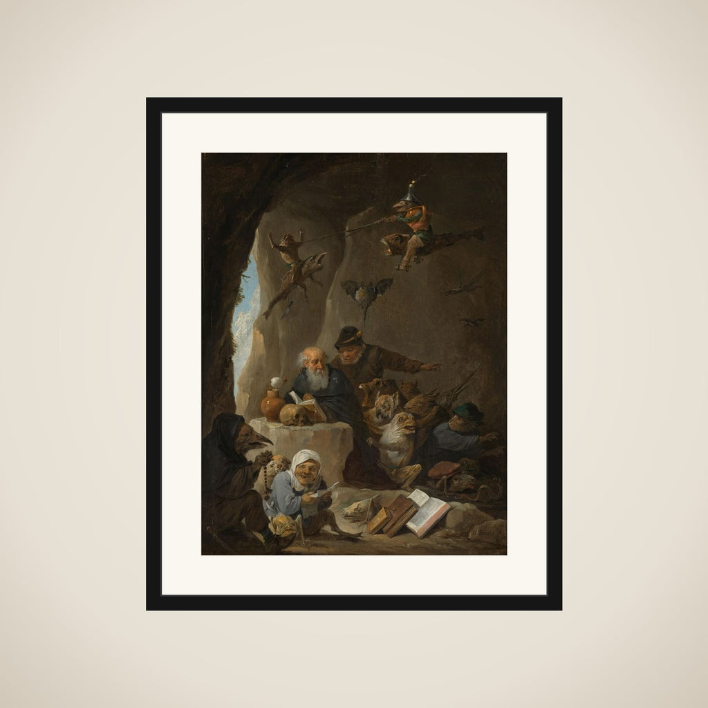 The Temptation of St Anthony framed