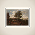 Peasants Dancing Outside the Crescent Tavern framed
