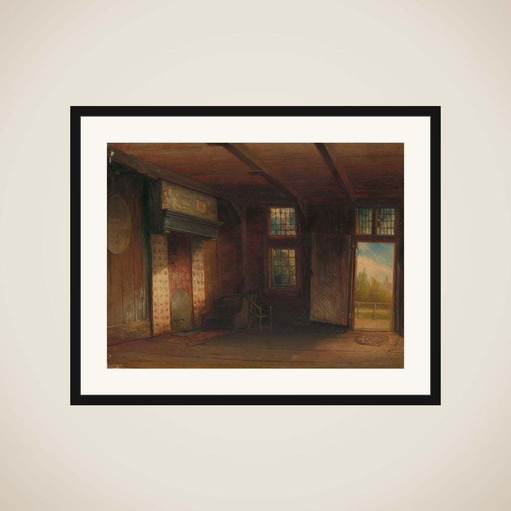 Interieur van het Tsaar Peterhuisje te Zaandam framed