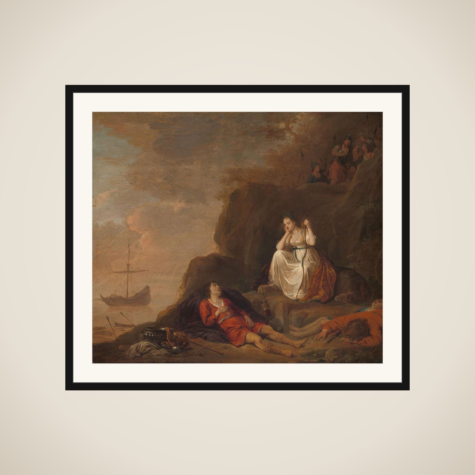 Theagenes and Chariclea framed