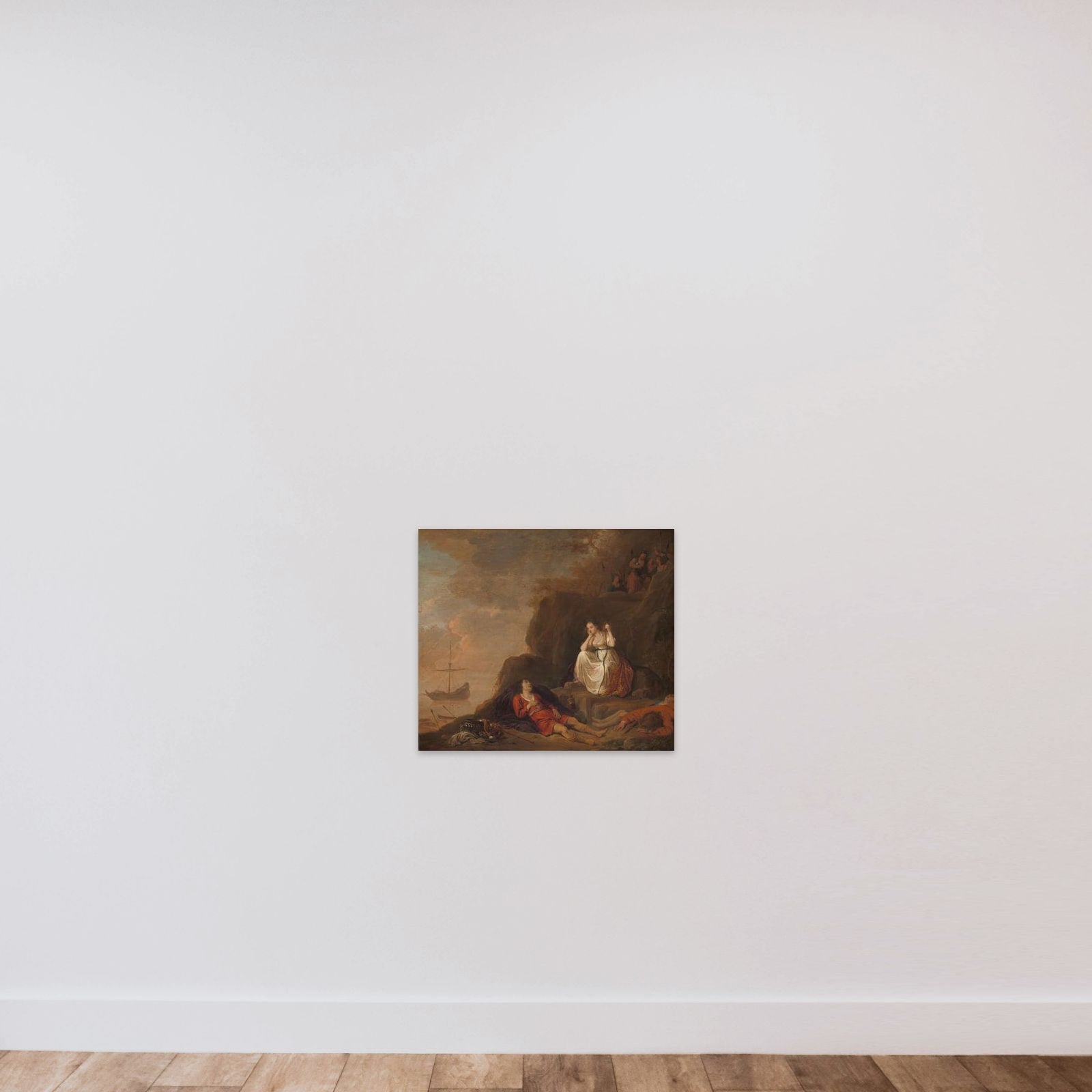 Theagenes and Chariclea unframed — shown to scale