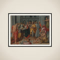 Visitation (Meeting of Mary and Elizabeth in the Presence of Saints Joseph and Jerome) framed
