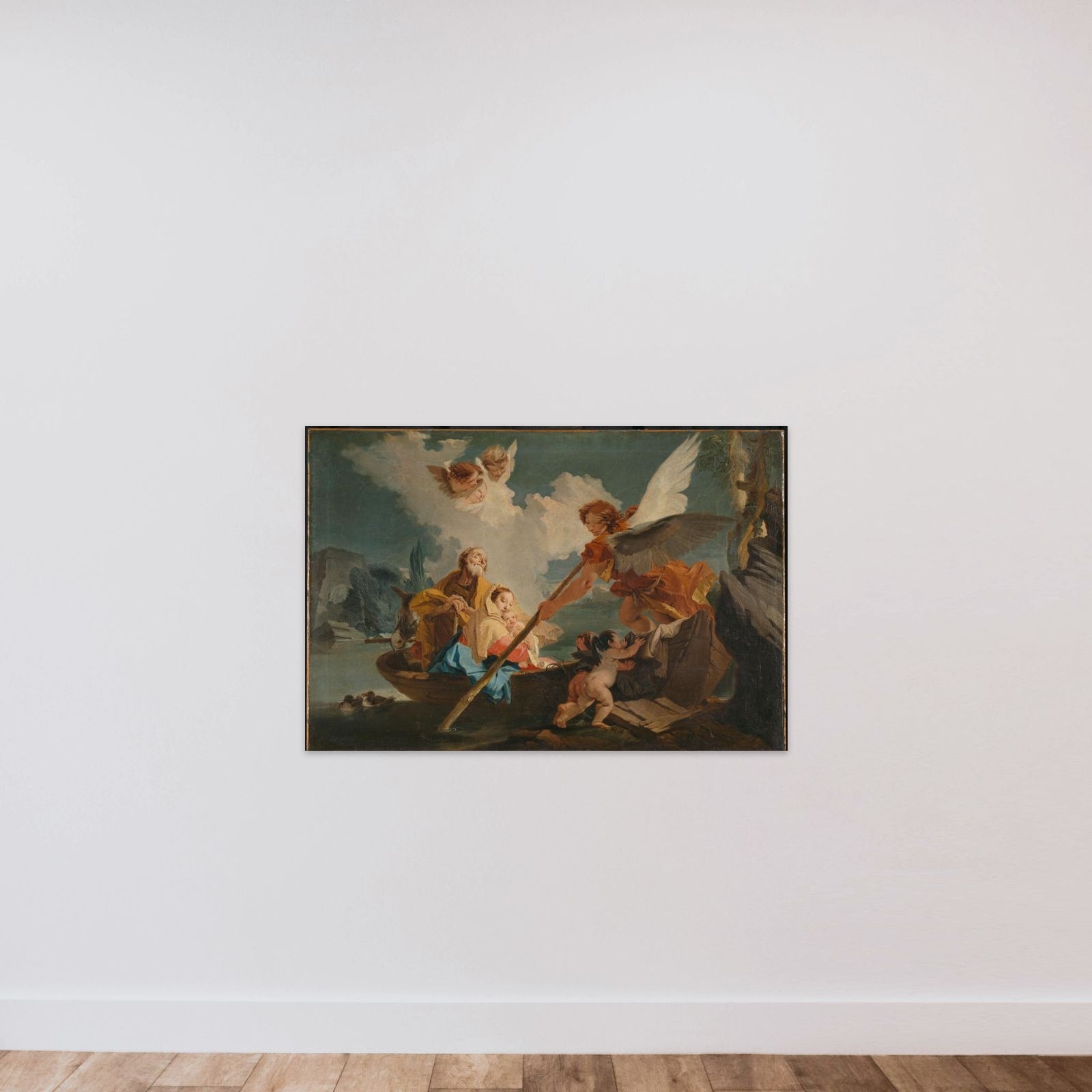 Flight into Egypt unframed — shown to scale