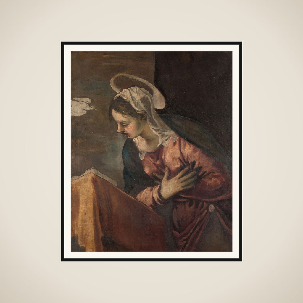 Virgin from the Annunciation to the Virgin framed