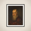 Portrait of a Man with a Red Cloak framed