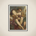 Muse with Lute framed