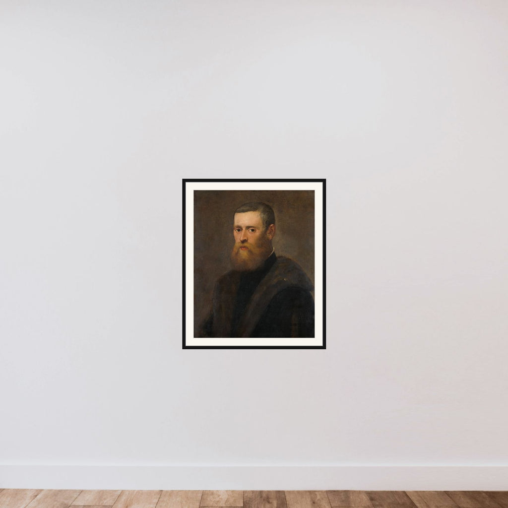 Portrait of a Man framed — shown to scale