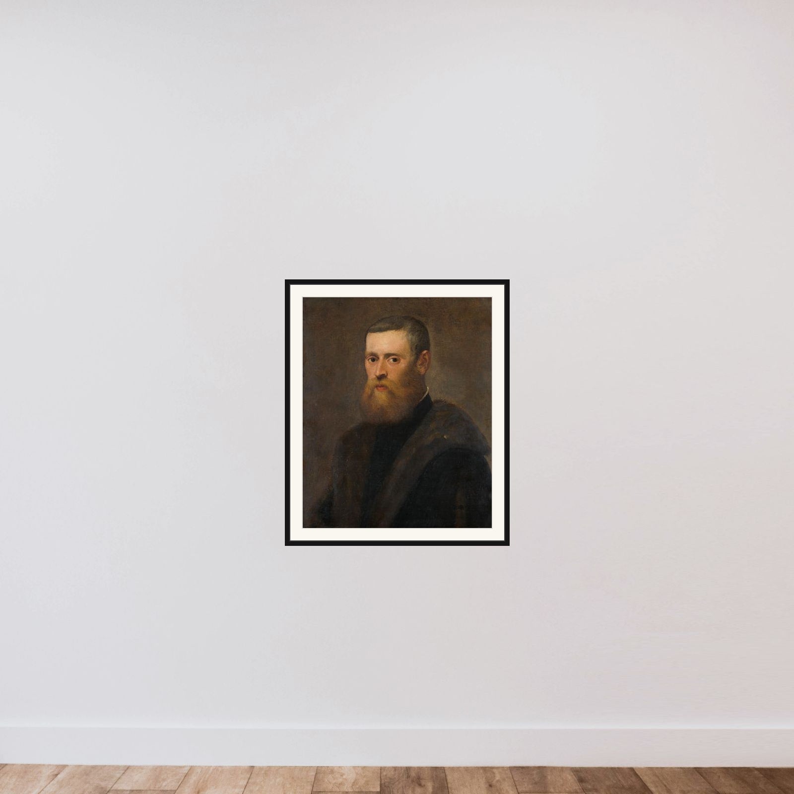 Portrait of a Man framed — shown to scale