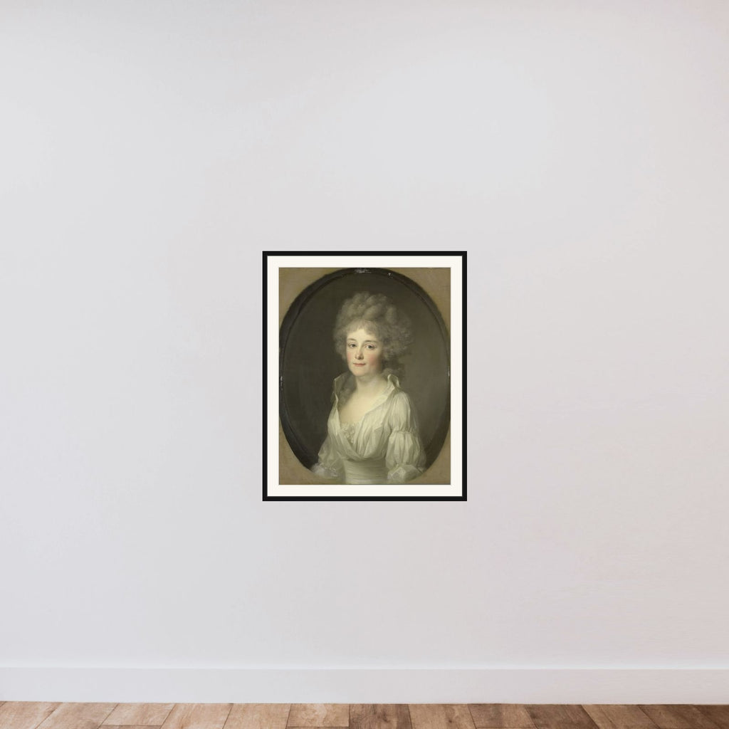 Portrait of Johanna Ferdinanda van Collen, Wife of Salomon Rendorp framed — shown to scale