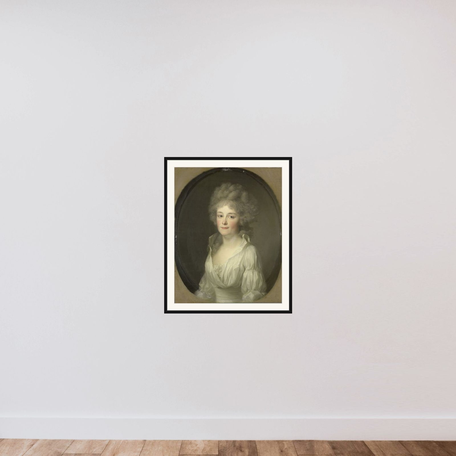 Portrait of Johanna Ferdinanda van Collen, Wife of Salomon Rendorp framed — shown to scale