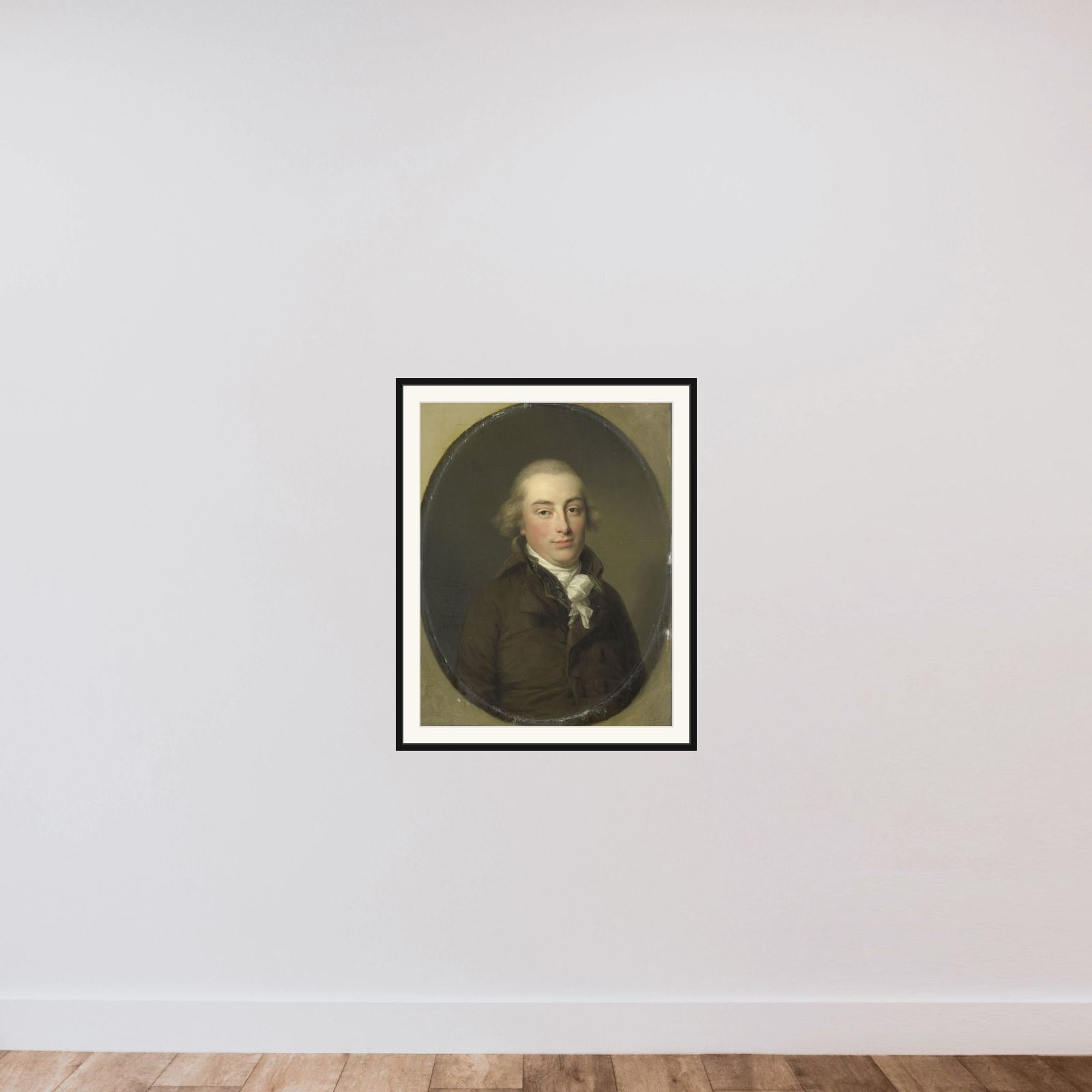 Portrait of Salomon Rendorp, Brewer in Amsterdam framed — shown to scale