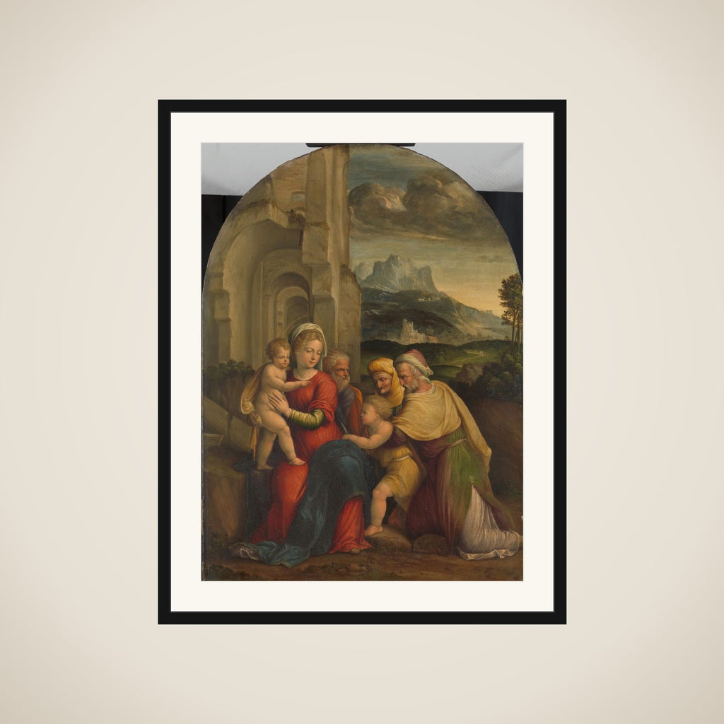 The Holy Family framed