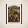 The Holy Family framed