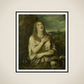 Penitent Mary Magdalene framed