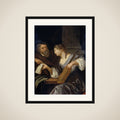 The music lesson framed
