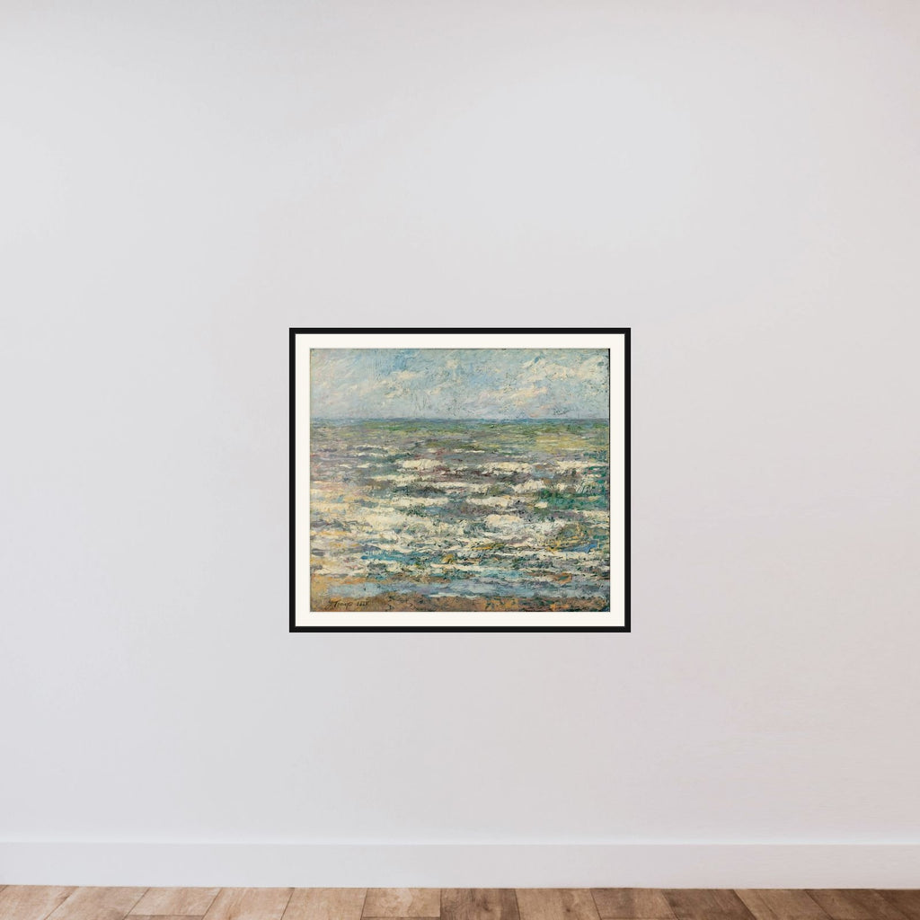 Sea at Katwijk framed — shown to scale