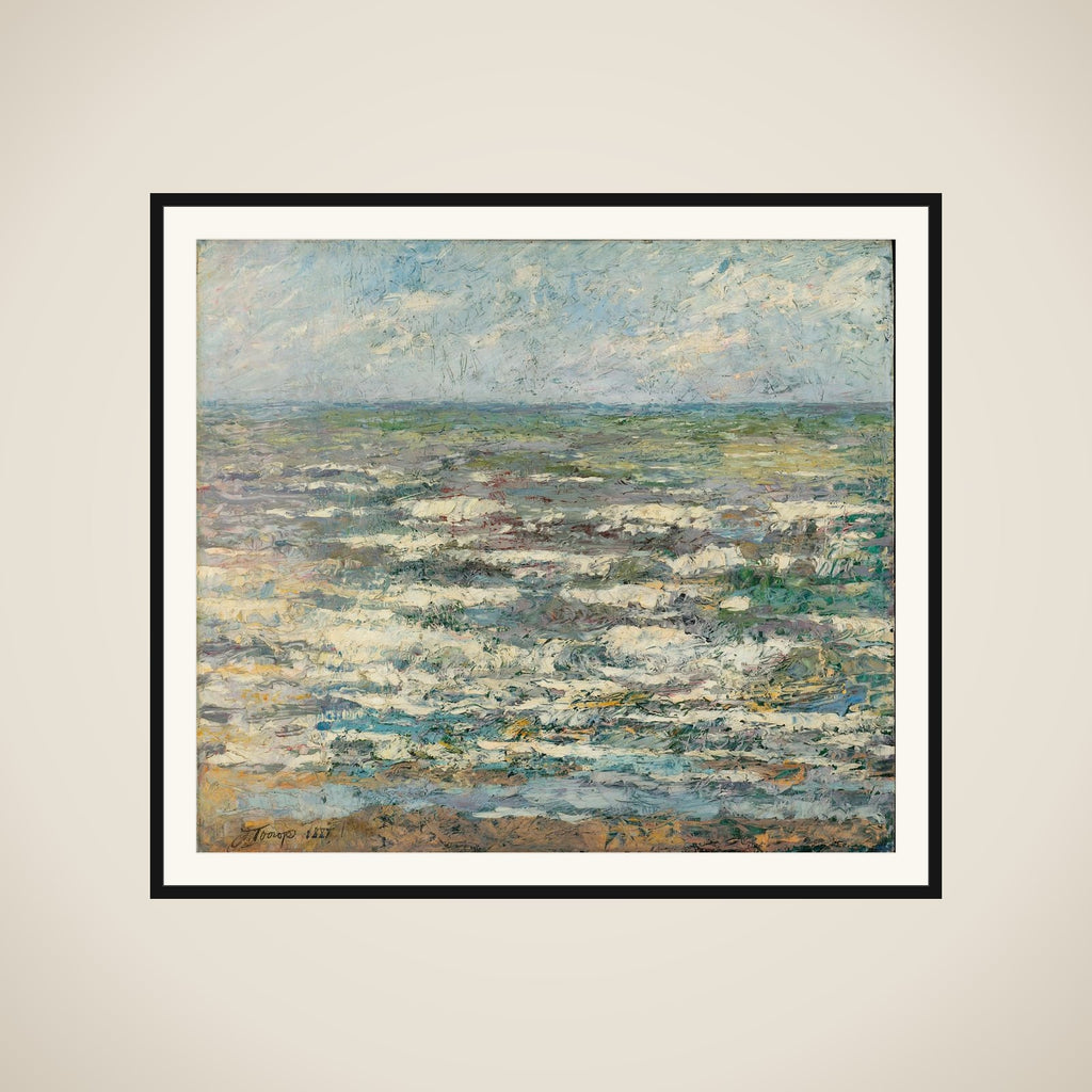 Sea at Katwijk framed