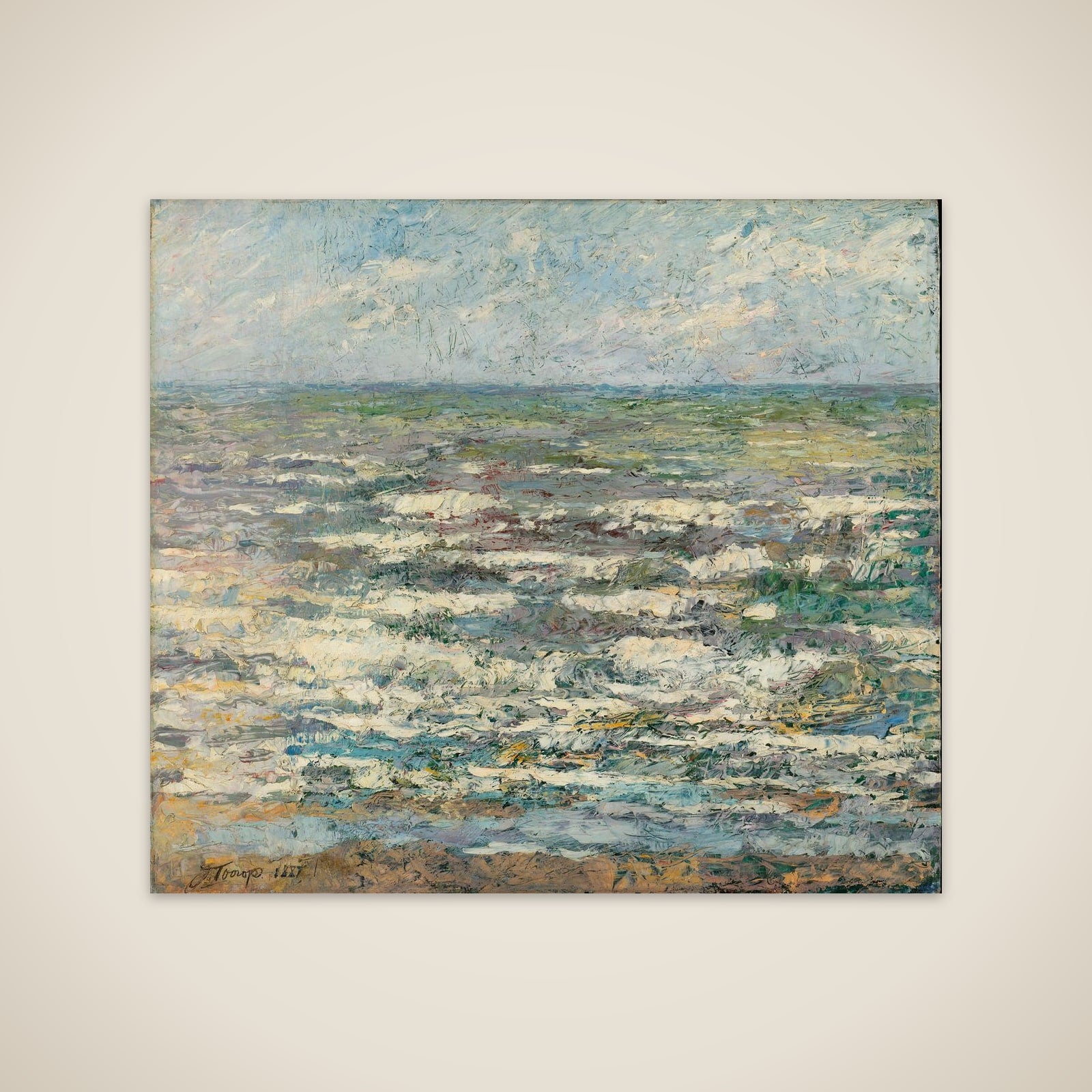 Sea at Katwijk unframed print