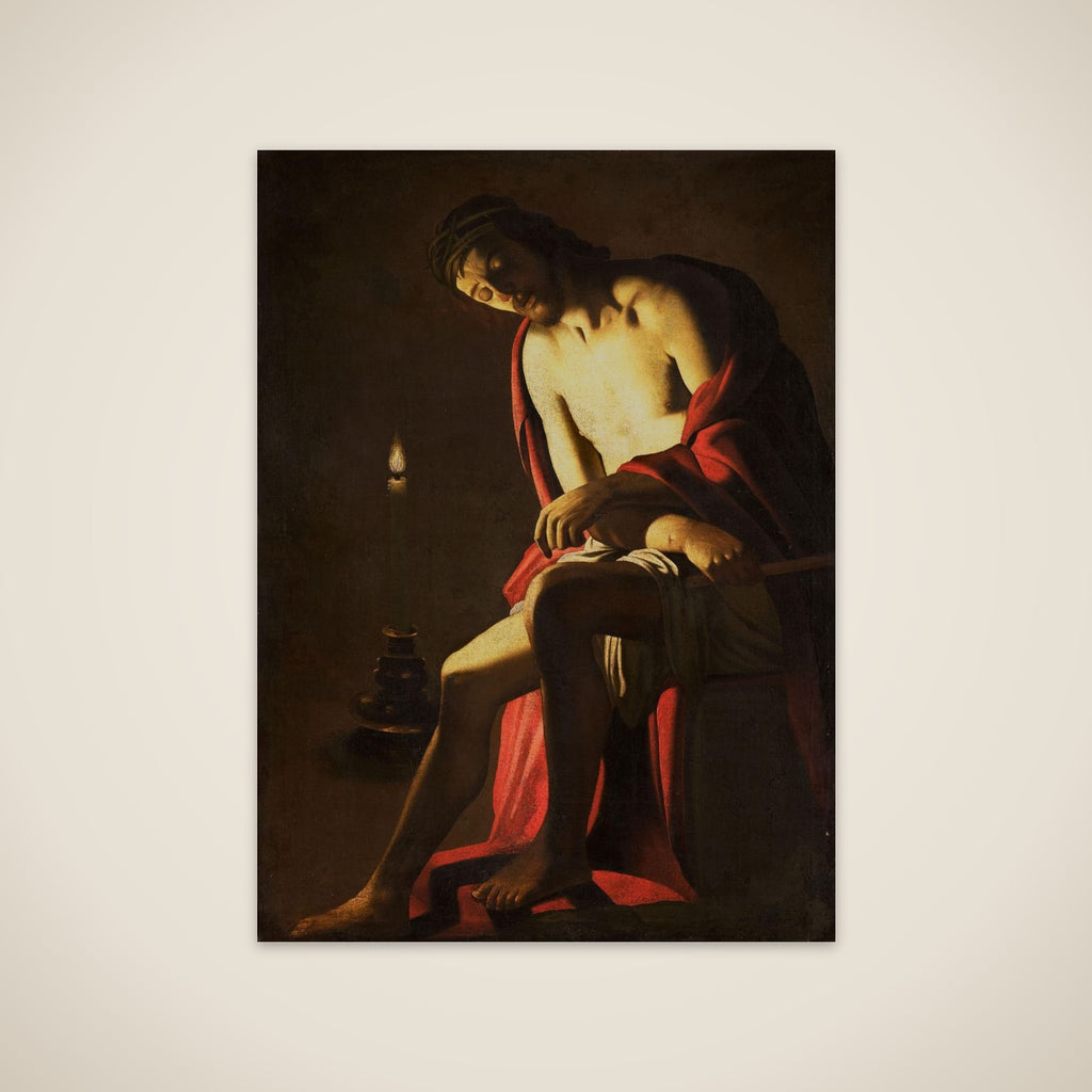 Christ Seated on a Stone Block unframed print