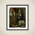 De jonge schilder framed