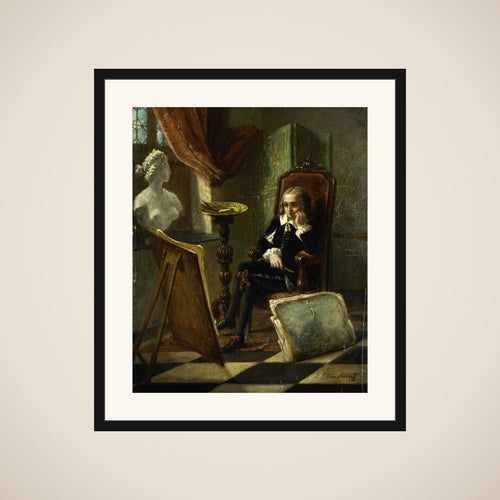 De jonge schilder framed