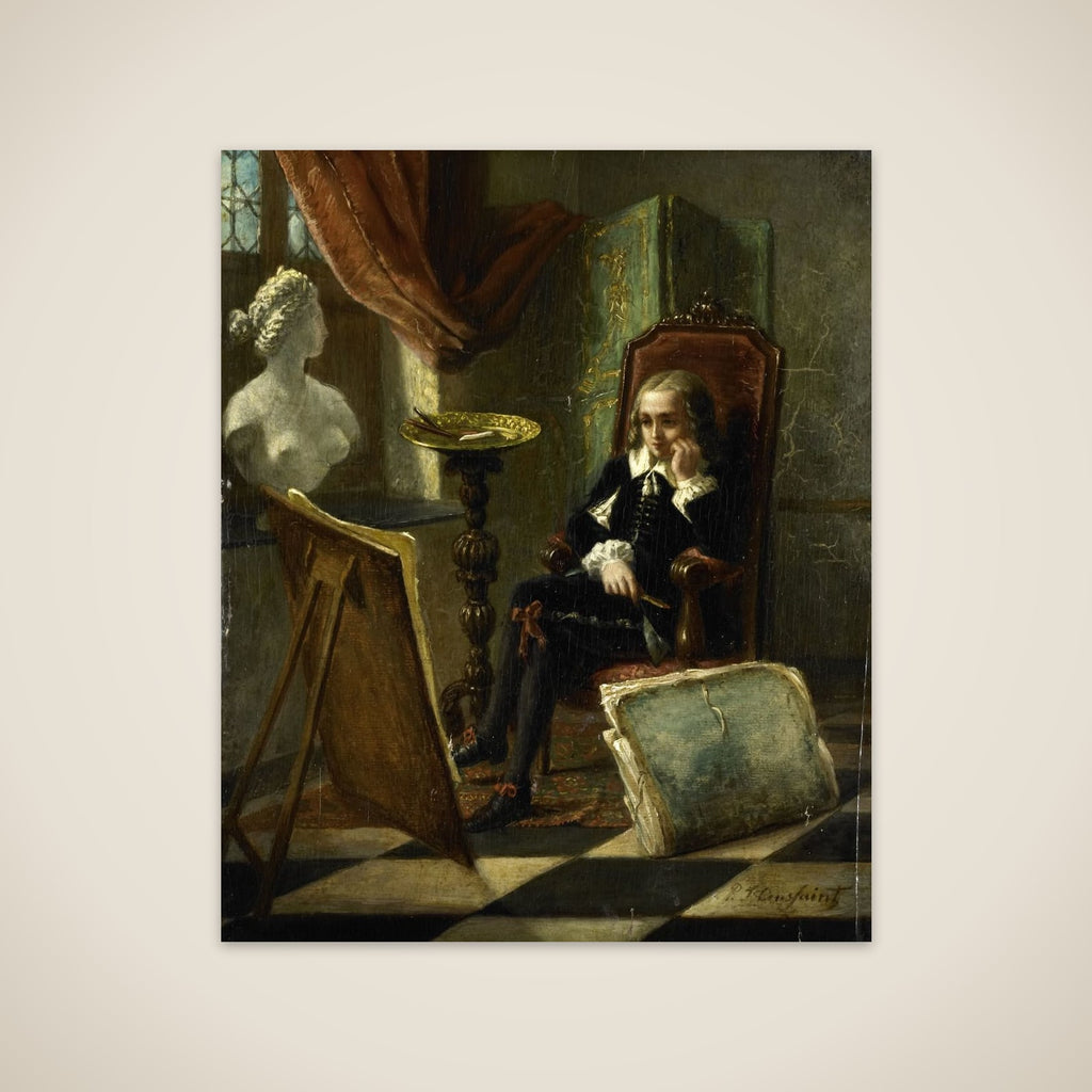 De jonge schilder unframed print