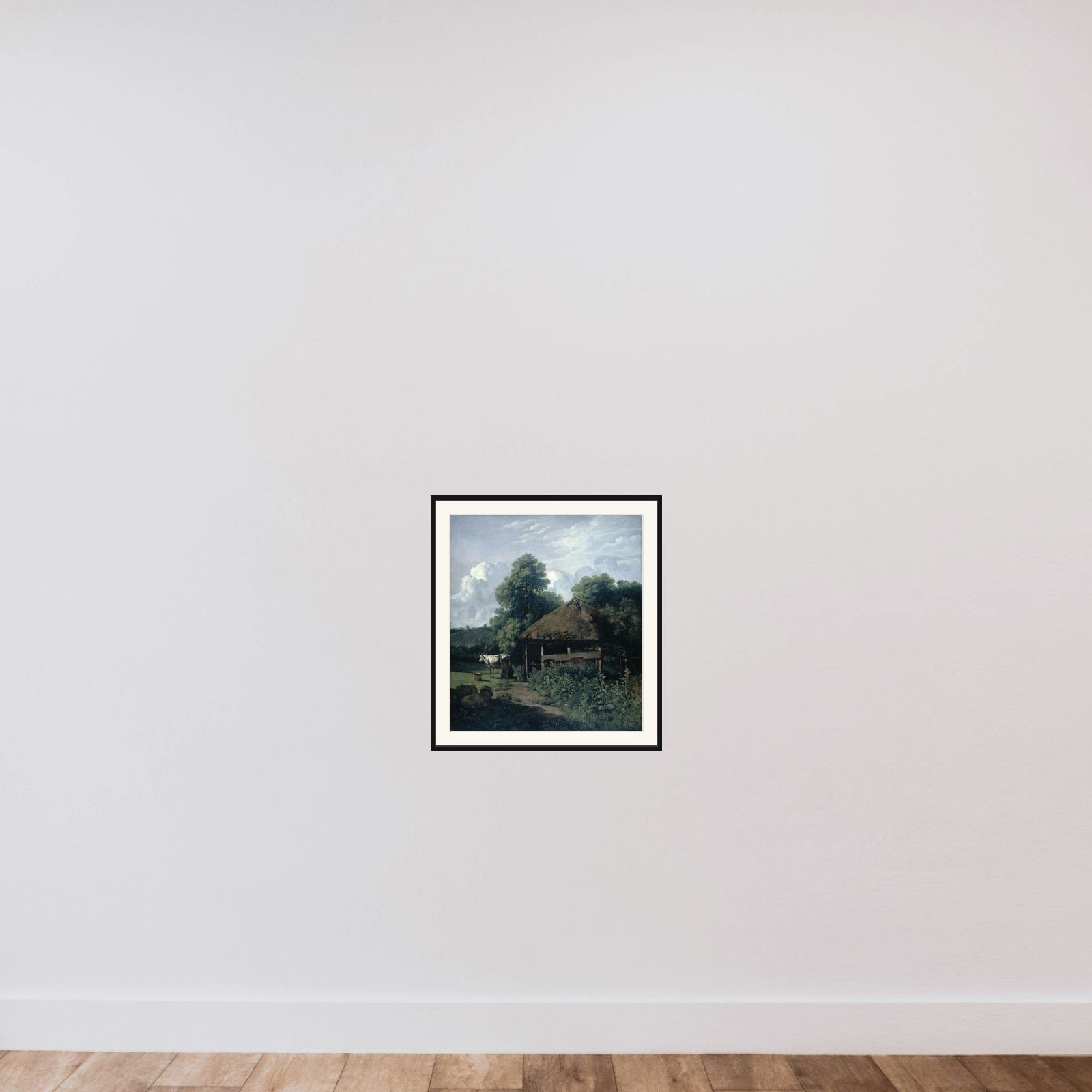 Farm Building in Gelderland framed — shown to scale