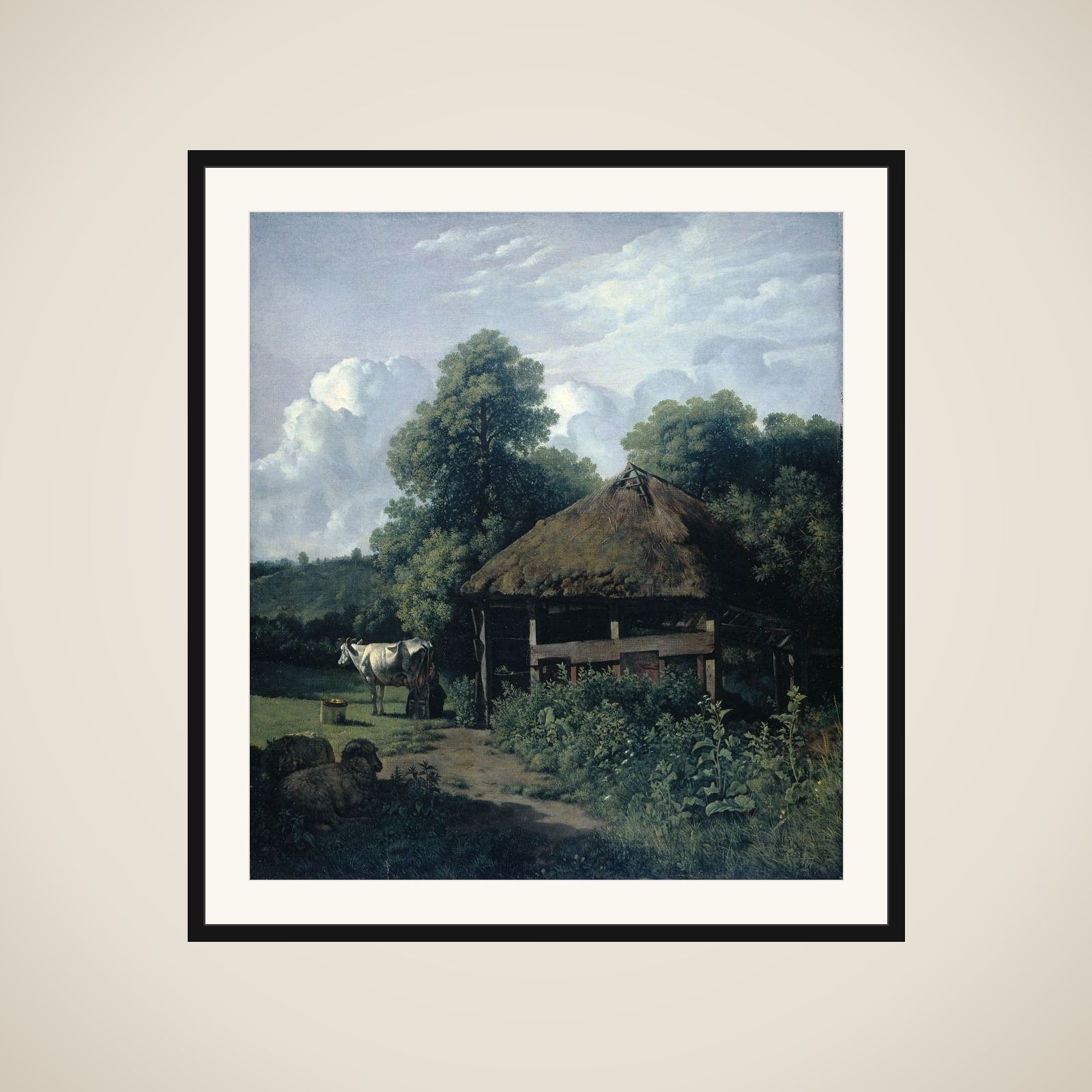 Farm Building in Gelderland framed