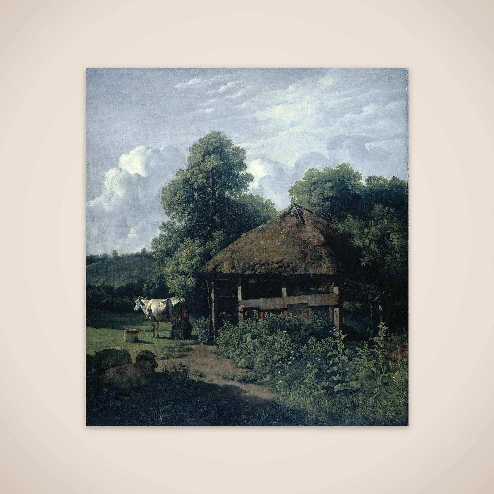 Farm Building in Gelderland unframed print