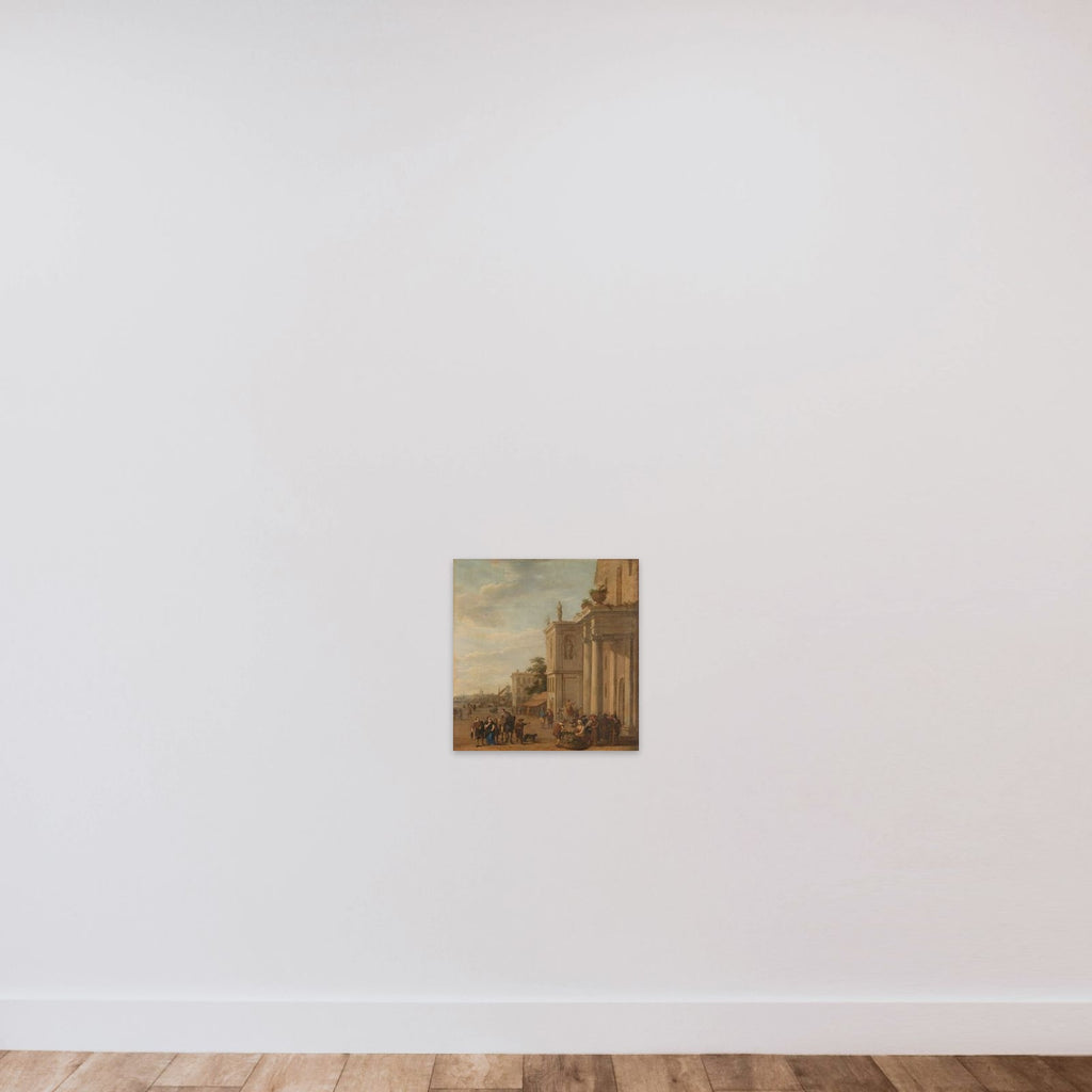 Italian marketplace unframed — shown to scale