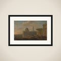 Italian city view framed