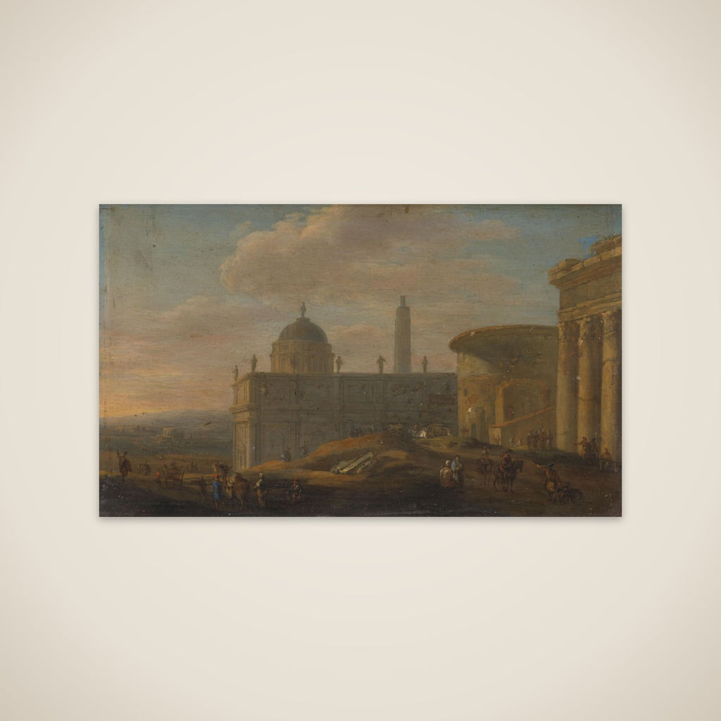 Italian city view unframed print