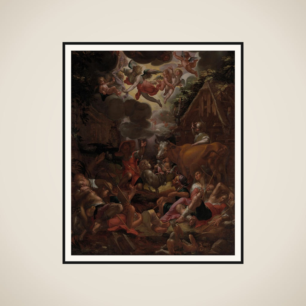 Annunciation to the Shepherds framed