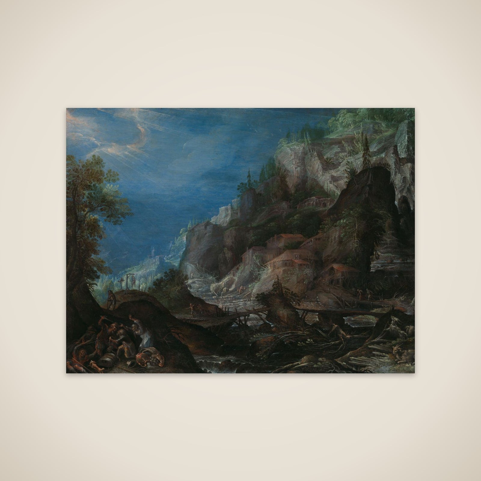 Mountainous Landscape unframed print