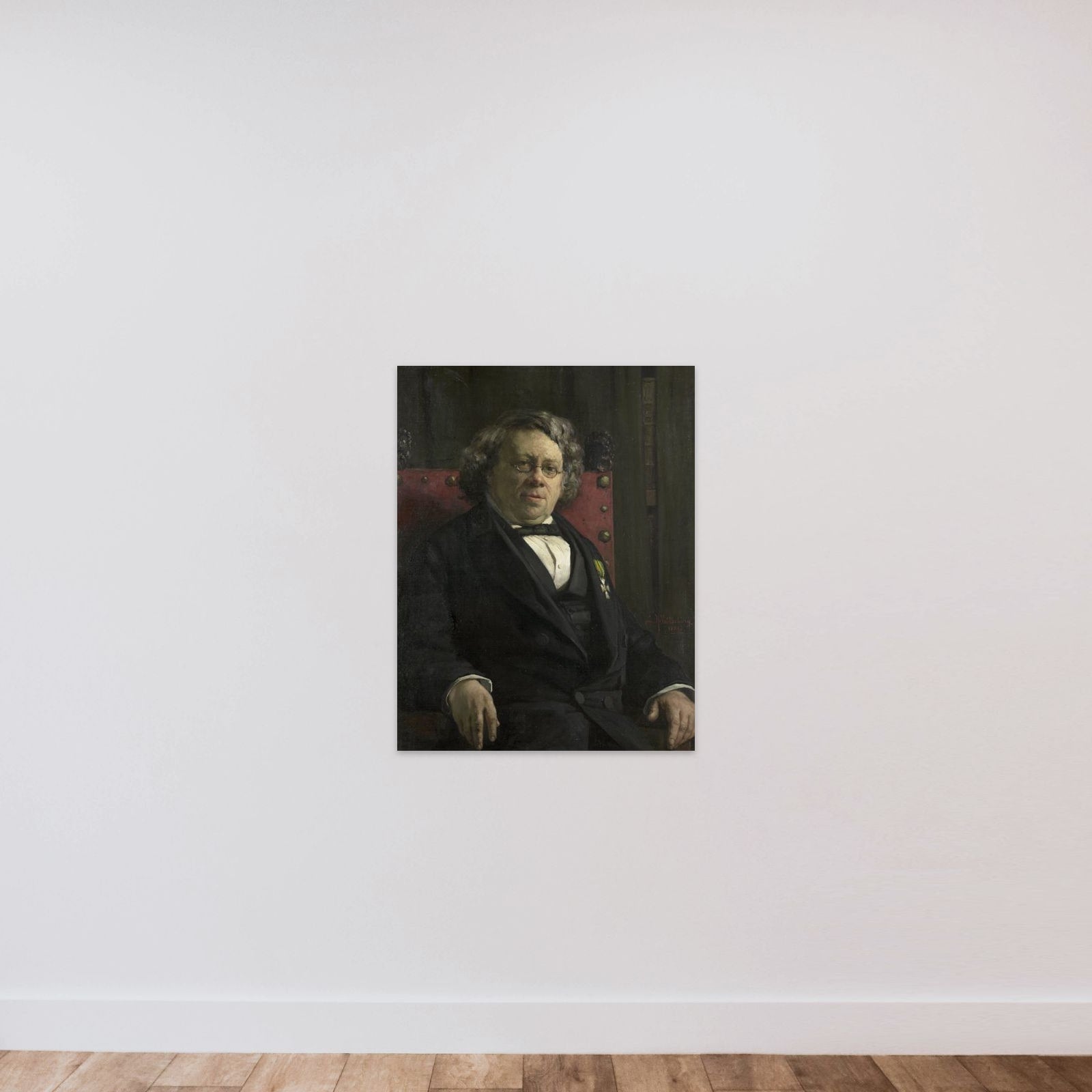 Pieter Harme Witkamp (1816-92). Geschiedschrijver en aardrijkskundige unframed — shown to scale