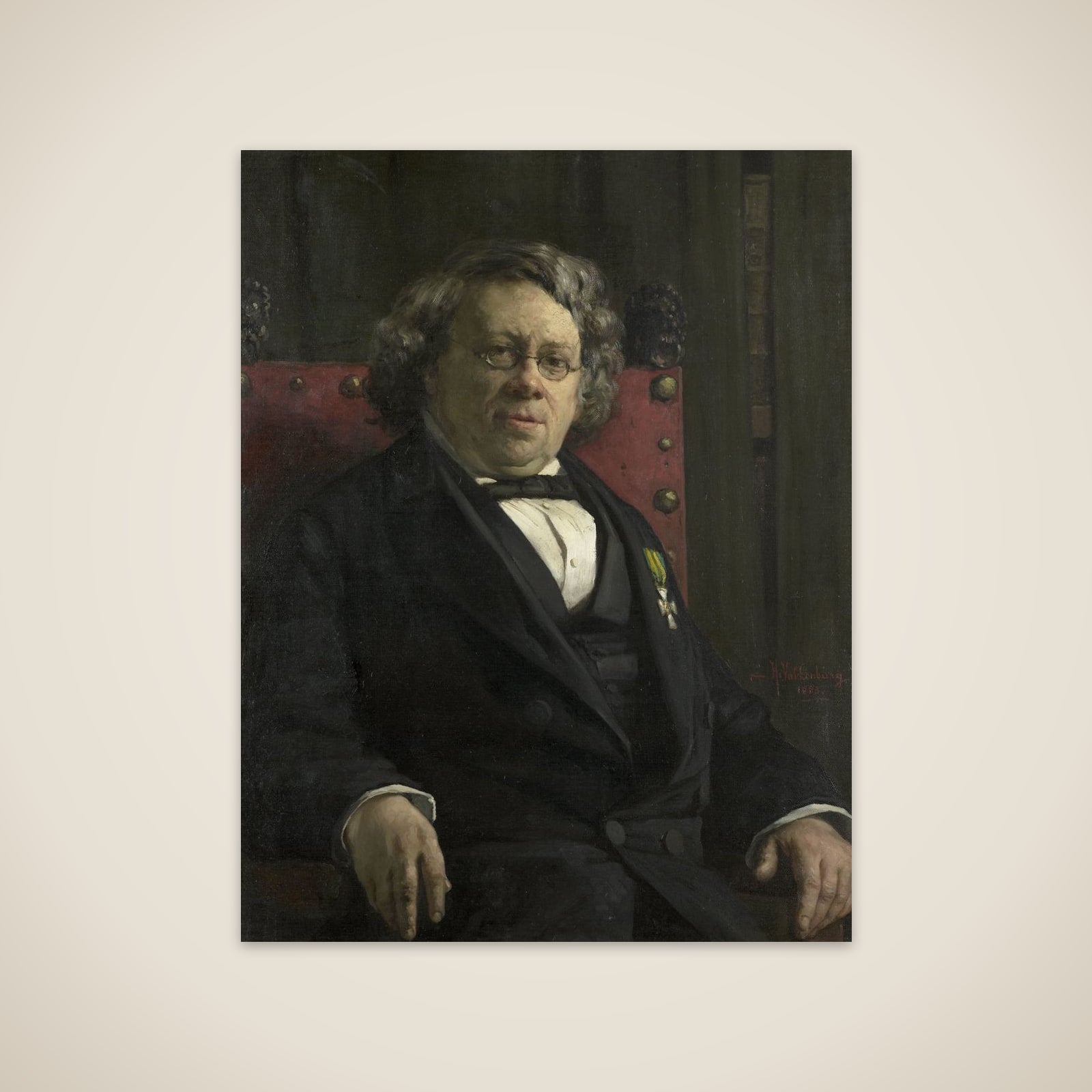 Pieter Harme Witkamp (1816-92). Geschiedschrijver en aardrijkskundige unframed print