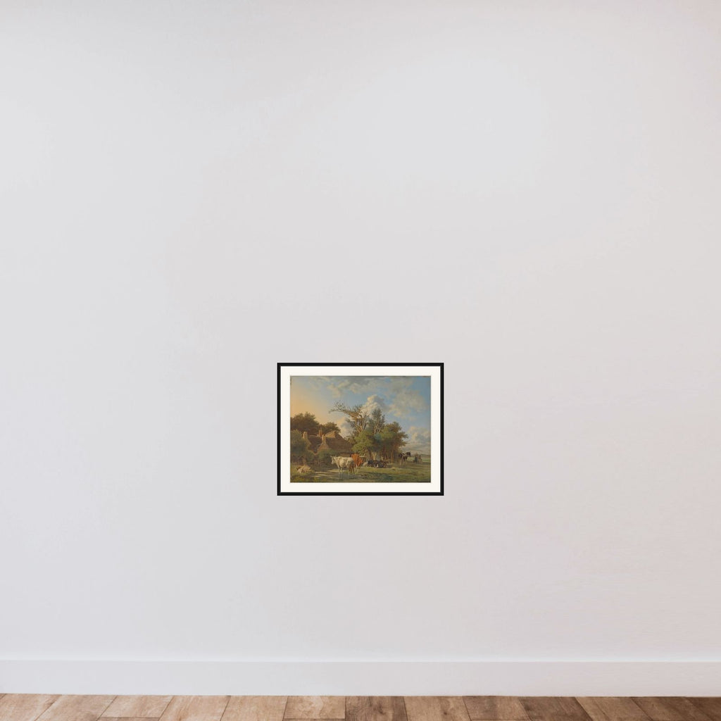 Landscape framed — shown to scale
