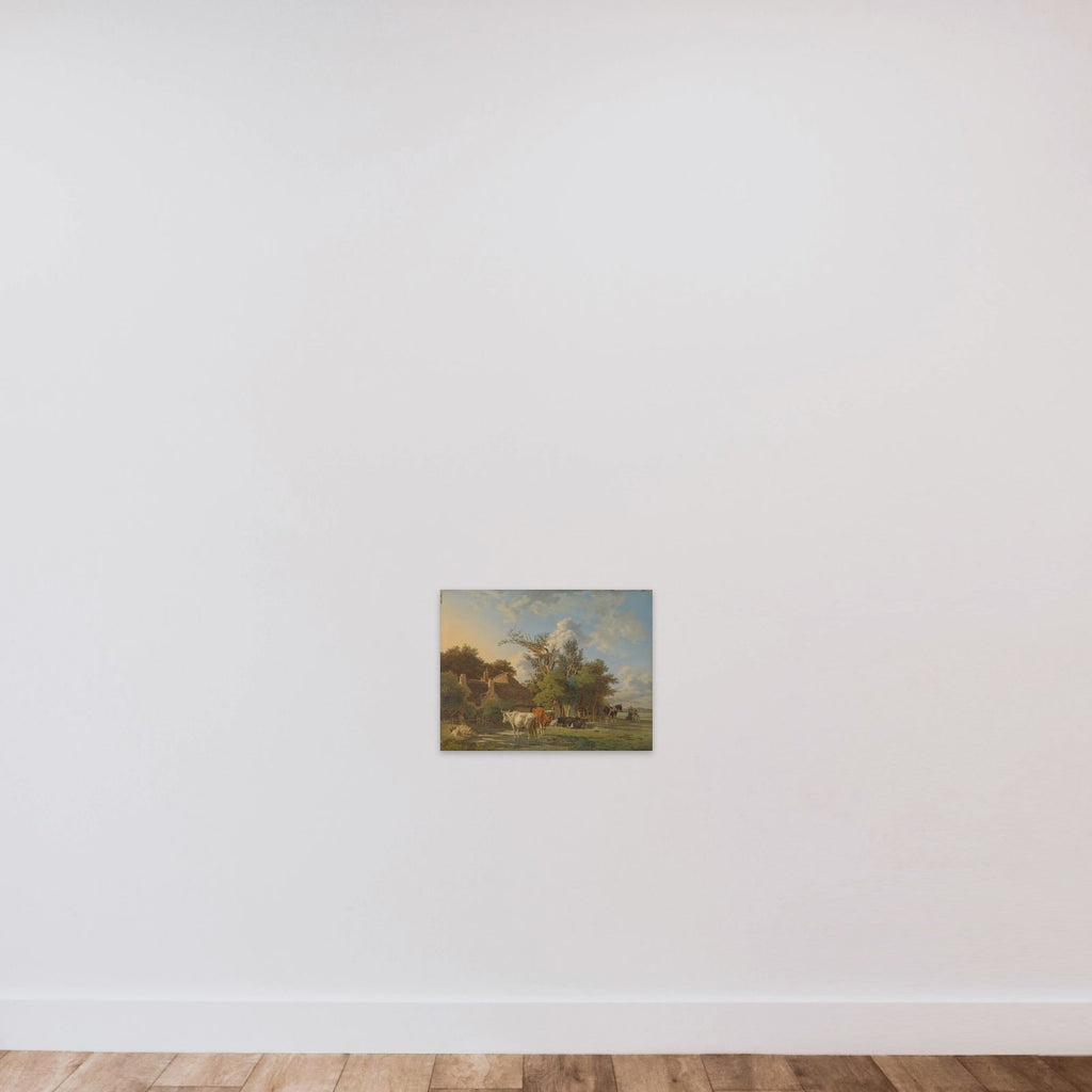 Landscape unframed — shown to scale