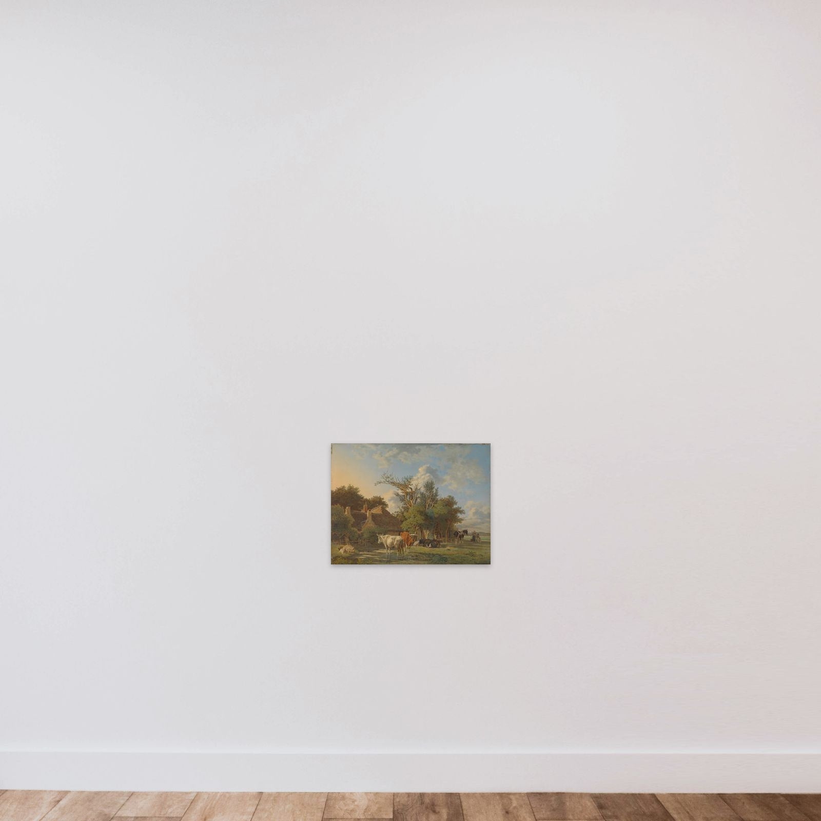 Landscape unframed — shown to scale